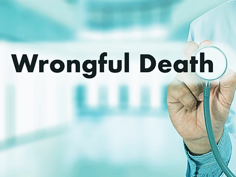 Wrongful Death Doctor talk and patient medical working at office.