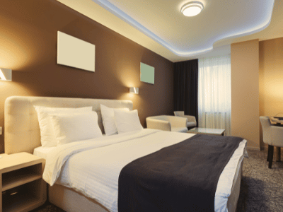 A tidy hotel room injured at a Cincinnati hotel